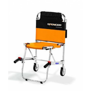 Chaise portoir pliable - Capacité de charge : 180 kg - Feuilles de PVC - 2 roues arrière : ø 125 mm