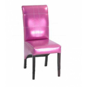 Chaise pour hôtel en simili cuir - Dimensions (LxlxH) : 90 x 48 x 40 cm