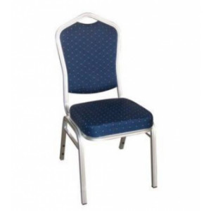 Chaise professionnelle pour restaurant - Hauteur d'assise: 93 cm - Structure alu finition époxy - Dos et assise : Tissu

