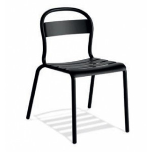 Chaise restaurant aluminium empilable - Hauteur d'assise : 45 cm - Aluminium - Empilable 