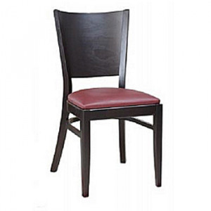 Chaise restaurant en bois - Dimensions (l x p x h) :43 * 51 * 48 cm