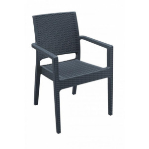 Chaise pour terrasse Florida - Hauteur d'assise : 45 cm – Polypropylène - Empilable