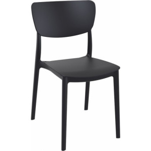 Chaise empilable en polypropylène, MONNA - Hauteur d’assise 45 cm - Polypropylène - 4 Coloris disponibles