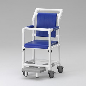 Chaise roulante avec barre de sécurité  - Charge maximale : 150 kg - Avec barre de sécurité - 4 roulettes