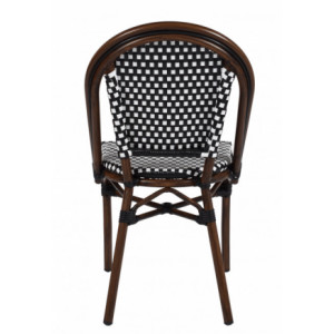 Chaise tressée pour terrasse - Revêtement : Textilène composée de PVC et de polyester