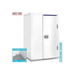 Chambre froide ISO 100 - Volume intérieur 2273 litres  -  Sol en acier inox antidérapant