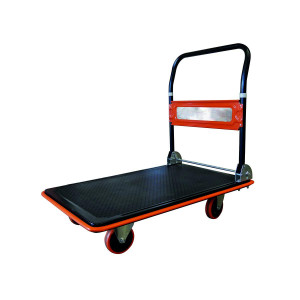 Chariot à timon repliable - Capacité : 150 ou 300 kg - Structure et plateau renforcés en acier laqué
