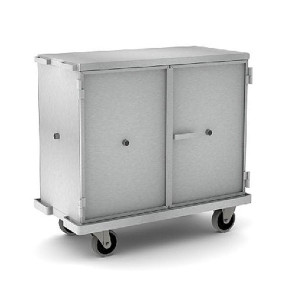 Chariot armoire aluminium - Dimensions extérieures (Lxlxh) : 1230 x 630 x 1200/1750 mm