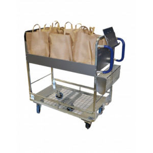 Chariot de préparation commande pour sacs - Charge utile : 200 kg 