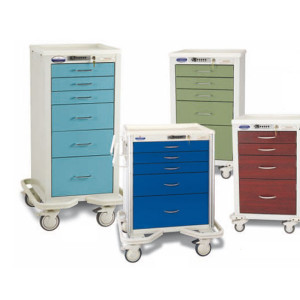 Chariot de soins infirmiers - Chariot hospitalier pour infirmières - personnalisable - acier ou aluminium