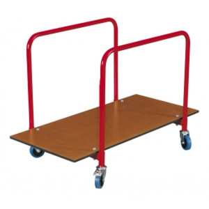 Chariot de transport pour plancher de praticable - Dimensions (L x l x H)  : 153 x 95 x 100 cm