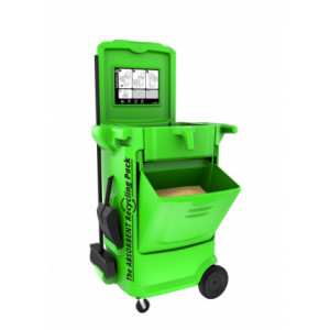Chariot recycleur d’absorbant - Stocke, distribue et recycle