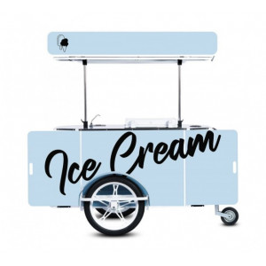 Chariot à glaces autonome - Equipé d’un congélateur de 100 litres