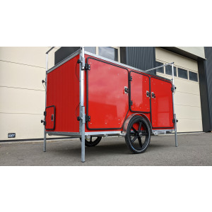Chariot mobile cuisine de rue - Conçu pour servir de cuisine mobile dans le cadre d'une entreprise de restauration de rue