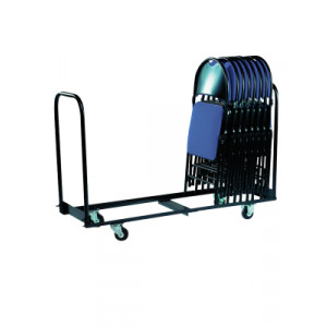 Grand chariot pour chaise empilable - Dimensions ( L x l) : 141 x 49 - 141 x 53 cm