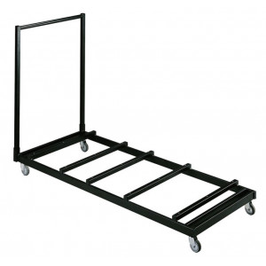 https://www.techni-contact.com/ressources/images/produits/merchandising/chariot-pour-tables-rectangulaires-10-tables-charge-400-kg-33214865-1.jpg - Capacité 10 tables - Charge utile 400 kg - Cadre tube métal 30 x 30 mm laqué époxy noir