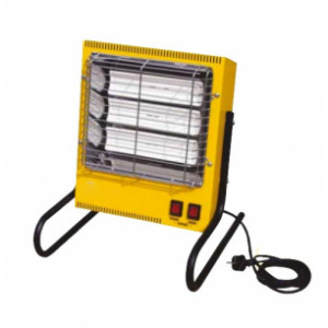 Chauffage d’atelier radiant portable - Puissance calorifique : 2.4 KW - 3 panneaux céramiques infrarouge