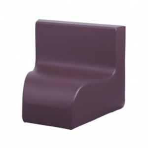 Chauffeuse d’angle 30° - Revêtement tissu PVC lavable - Angle 30° - Hauteur d'assise : 17 à 40 cm