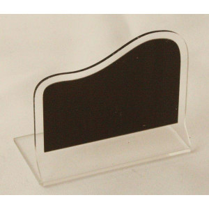 Chevalet ardoisine de table transparent - Dimensions : 6 x 5.5 cm - 7 x 6.5 cm