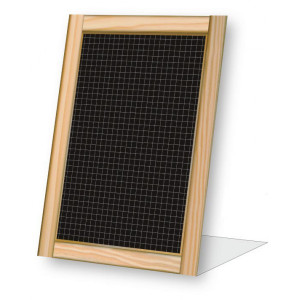 Chevalet comptoir pour menu - Dimensions : 15 x 22 cm