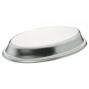 Cloche ovale - Inox 18/10 - Dimensions : 20,6 x 13 x 3,3 cm