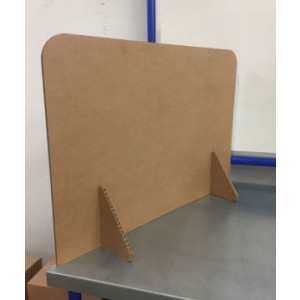 Ecran de protection carton - Hauteur 420 mm, largeur : 600, 800, 1000 mm