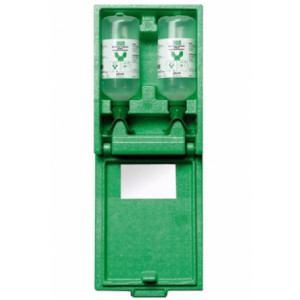 Coffret lave oeil - Coffret en Polystyrène vert -  Capacité : 2 x 1 Litre - Usage unique