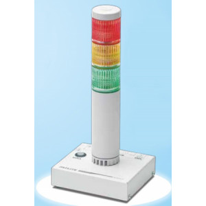 Colonne de signalisation monolithique 40 mm - 4 sons d'alarme, puissance de 80 dB ou plus (à 1 m)