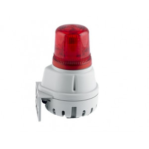 Combiné buzzer 100dB feu LED IP65  - Combiné buzzer 100dB feu LED IP65 3 sons réglage volume - F100BL