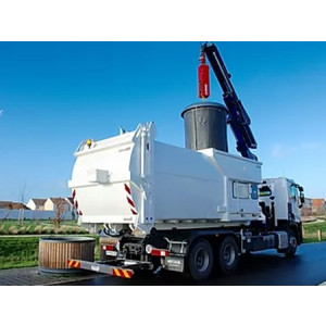 Compacteur à déchets monobloc embarqué - Capacité de 14 à 20m³ + trémie de chargement de 7,2m³
