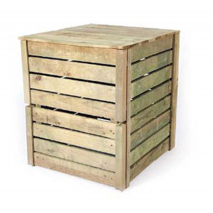 Composteur jardin bois - Capacité : de 400 à 800 L