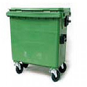 Conteneur à déchets 4 roues 660 à 1000 litres - Capacité de charge : 310 kg - 370 kg - 500 kg