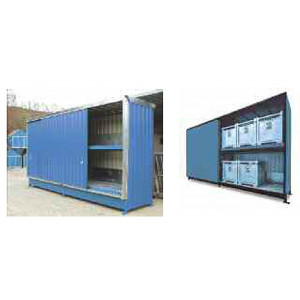 Conteneur de stockage à casiers - Volume de rétention : de 1500 à 4 x 1500 Litres