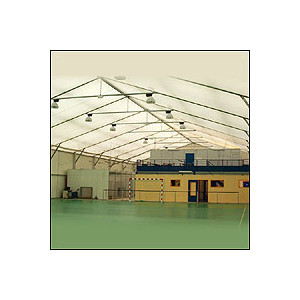 Couverture pour bâtiments sportifs - Double toiture translucide ventilée