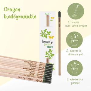 Crayon biologique et durable - Crayon qui se transforme en plante