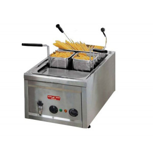Cuiseur à pâtes et riz électrique - Capacité : 20/23 Litres - Puissance : 4 Kw - Dimensions : 400 x 600 x 330 mm