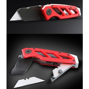 Cutter couteau professionnel - Cutter multi-usage avec compartiment de stockage des lames