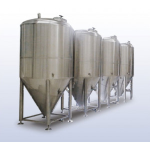 Cuve de fermentation pour brasserie - Vertical - conique- cylindrique - refroidi - sous pression
