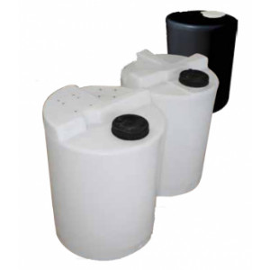 Cuves de dosage verticales cylindriques sans insert - Capacités (L) : de 60 à 1000 - Polyéthylène