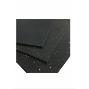 Dalle de sol mouchetée -efl- 100x100cm - ep. 15mm - Grains fins - Coloris: moucheté Noir et Rouge, Vert ou Bleu