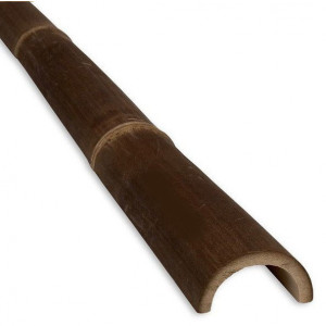 Demi-bambou noir - Diamètre : 7/10cm  - Longueur : 300 cm