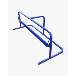 Dérouleur horizontal pour papier kraft bleu - Dimensions : 80 x 34 H 30 cm