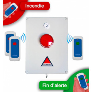 Dispositif PPMS alerte/alarme - Sirène sonore (32 tonalités au choix, volume réglable)