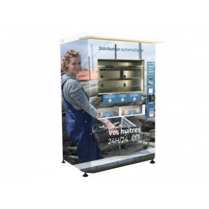 Distributeur automatique d'huîtres - Capacité de 40 compartiments