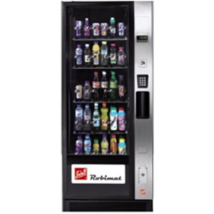 Distributeur automatique de boissons avec vitrine - Système à deux portes pour une séparation de l'espace réfrigéré