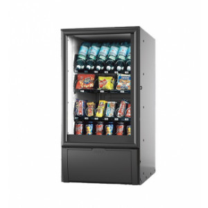 Distributeur automatique de bouteilles et snacks - Capacité : 198 produits (126 snacks, 72 boites/bouteilles)