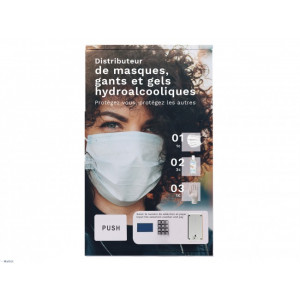 Distributeur automatique de masques et gants et gels hydroalcooliques - Protection contre le COVID19