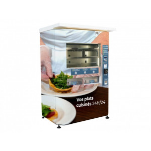 Distributeur automatique de plats cuisinés - Service 24H/24 et 7J/7