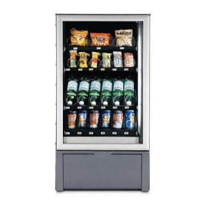 Distributeur automatique de snacks et boissons fraîches - Vitrine éclairée avec une rampe de LED