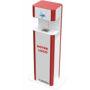Distributeur de gel automatique sans contact - Connecté - Jusqu'à 30.000 doses - Distribution 0.3 sec - Débit de 0.3 à 3ml